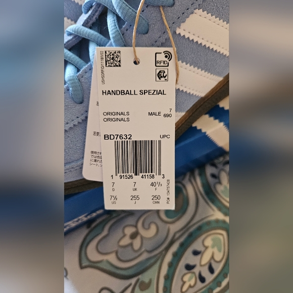 Adidas Handball Spezial Shoes size 7.5 mens US Light Blue NWT - Picture 11 of 11